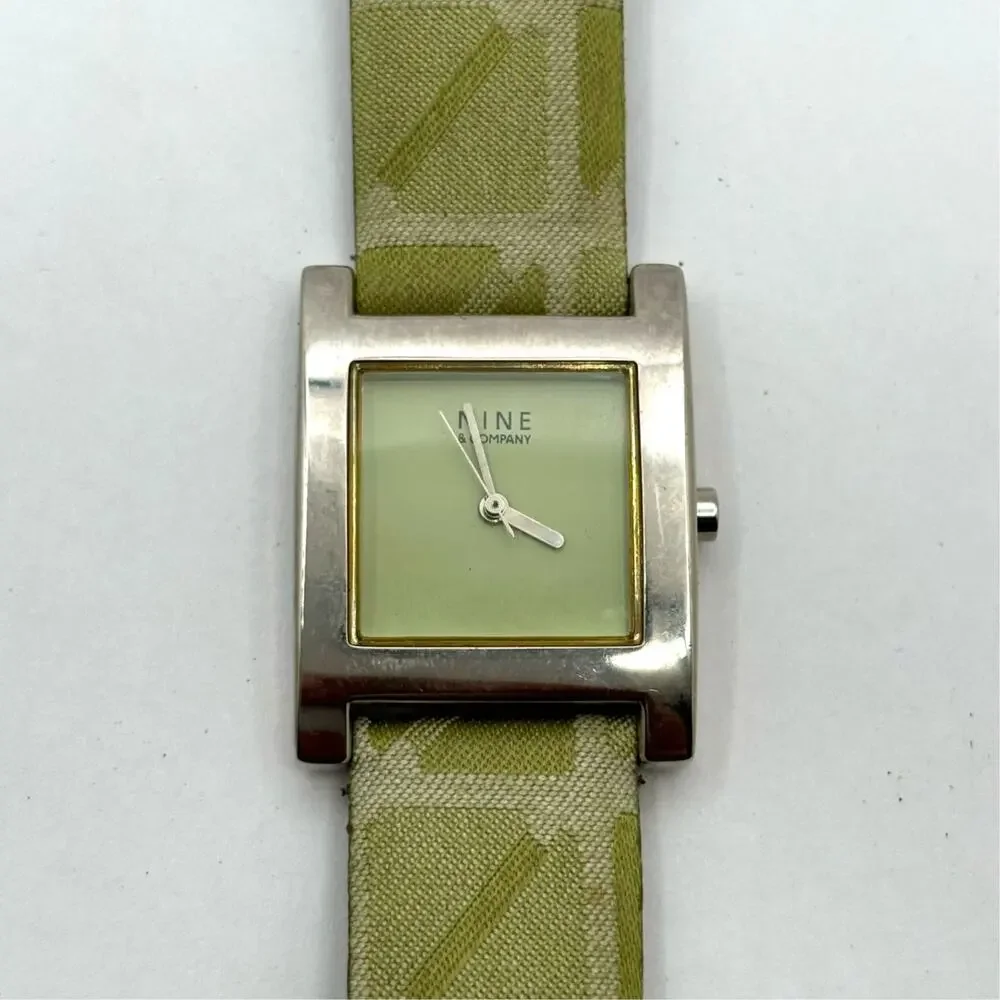 Silver & Green Nine & Company Watch